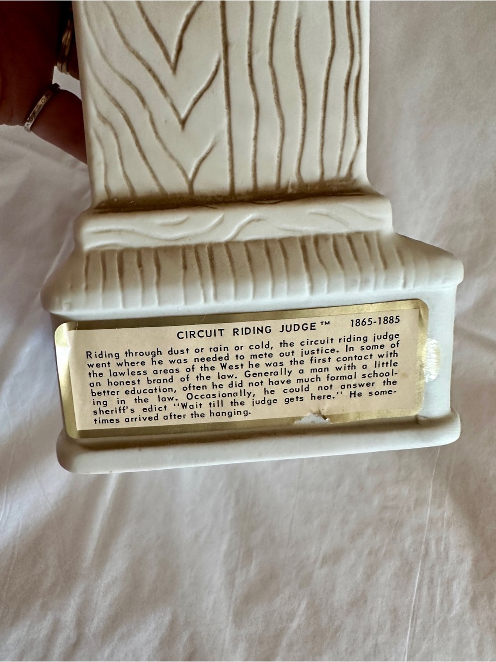 VTG 1969 โThe Circuit Riding Judgeโ EMPTY DECANTER - Picture 5 of 8